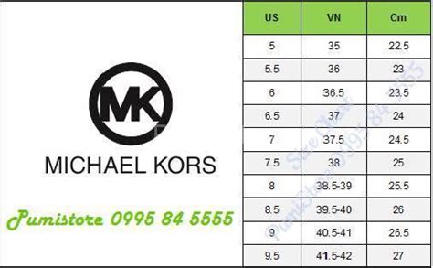 size giày michael kors nữ|michael kors size chart uk.